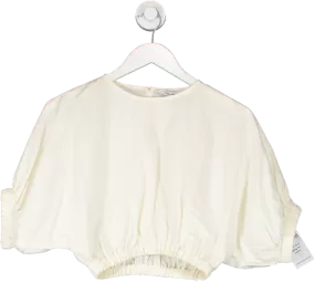 & Other Stories Cream Crop Top UK XS