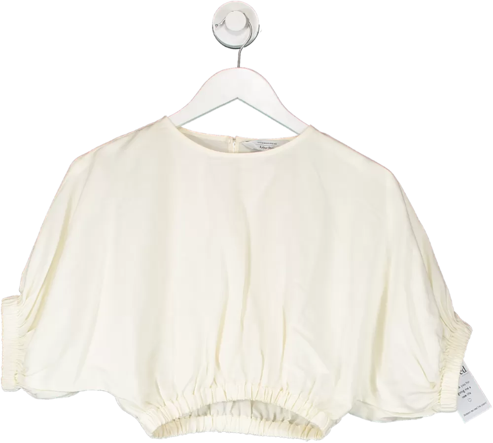 & Other Stories Cream Crop Top UK XS