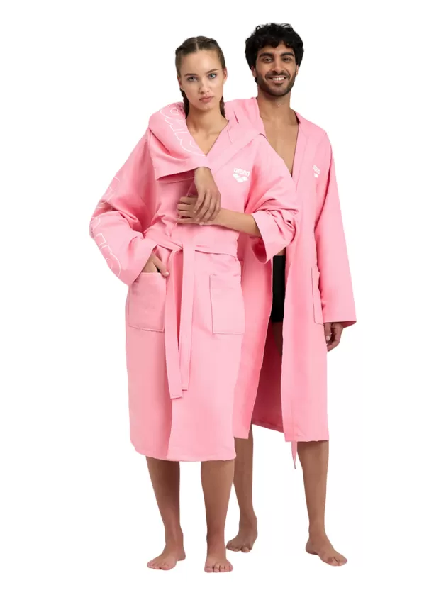 Arena Unisex adult microfibre bathrobe 005308301 pink-white 