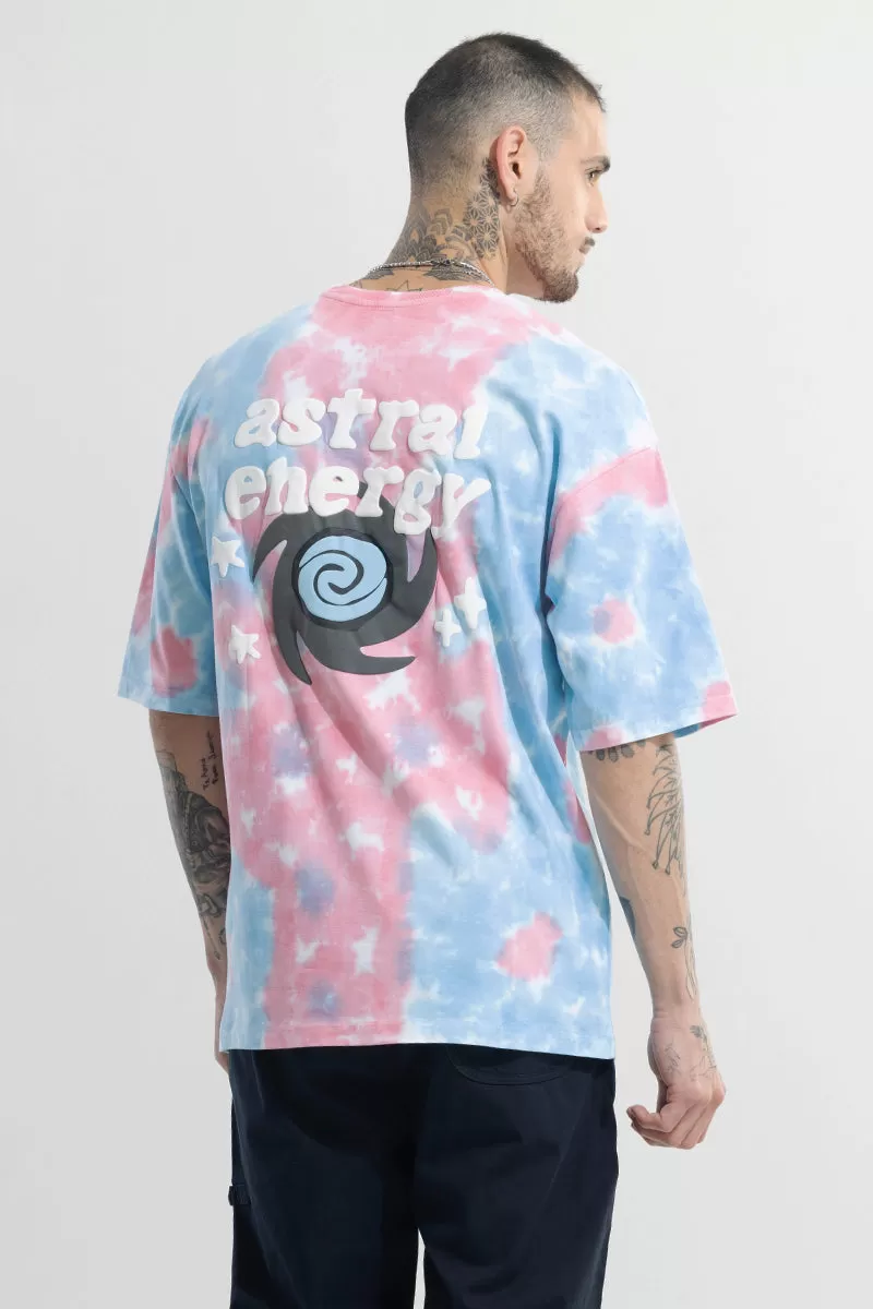 Astral Energy Pink Oversized T-Shirt