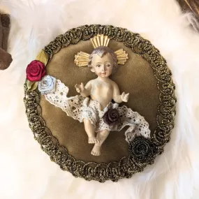 Baby Jesus with Round Pillow