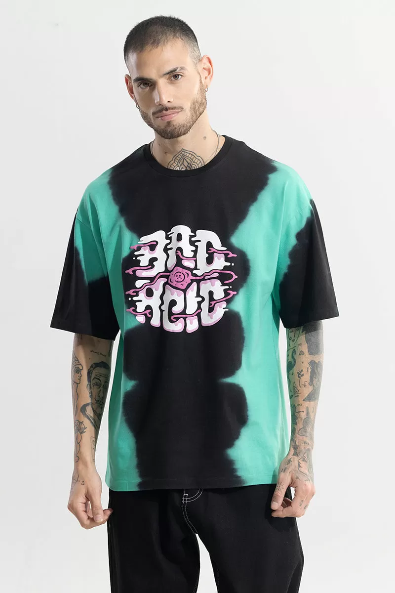 Bad Acid Black Oversized T-Shirt