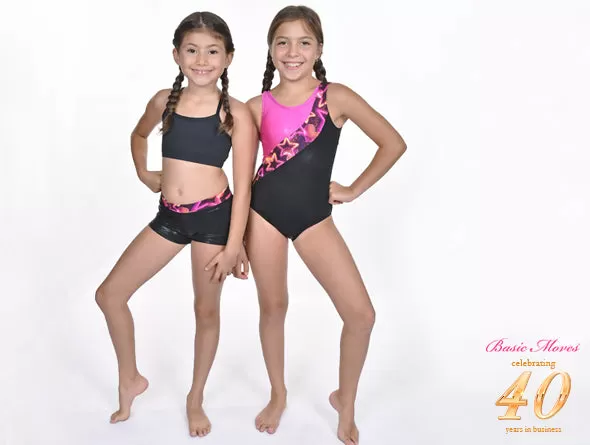 Basic Moves Star and Hearts Gymnastics Leotard - GY5879VS