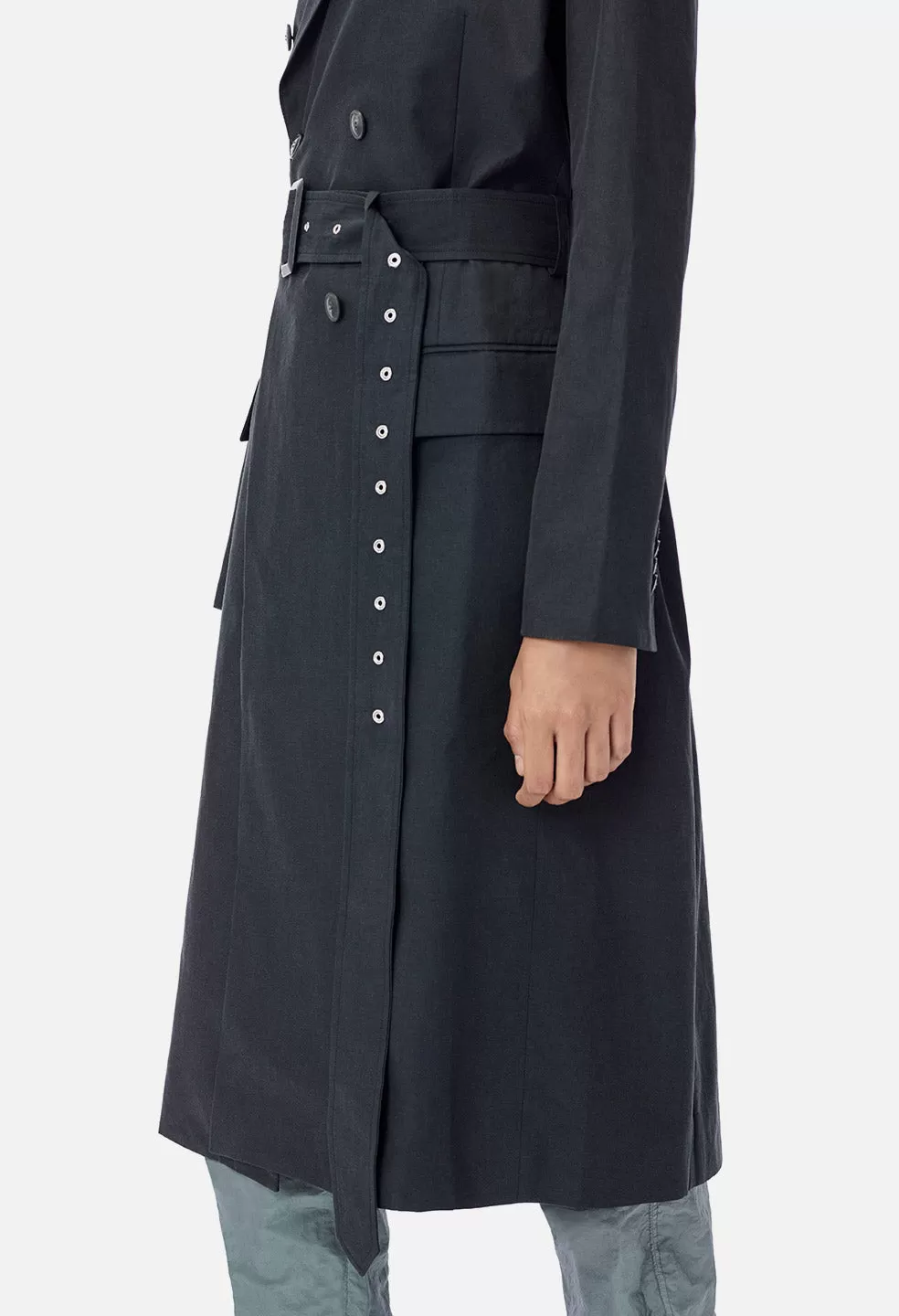 Belted Trench Coat / Black