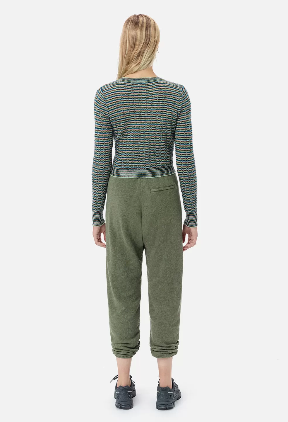 Belted Vintage Fleece Sweatpants / Lichen