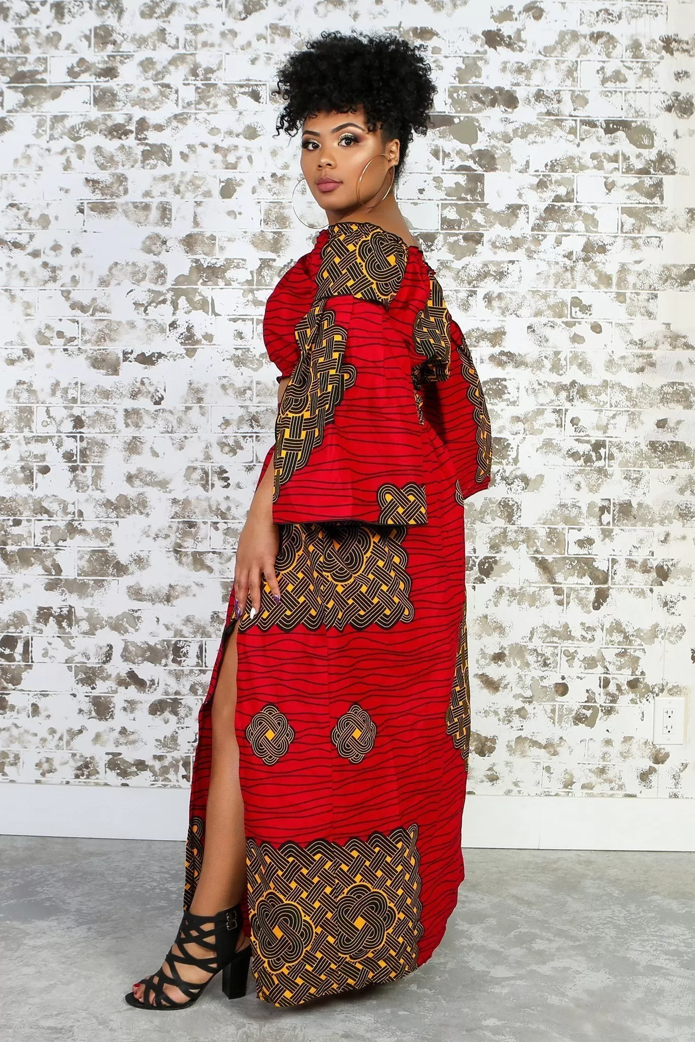 BILIANA African Print Maxi Skirt