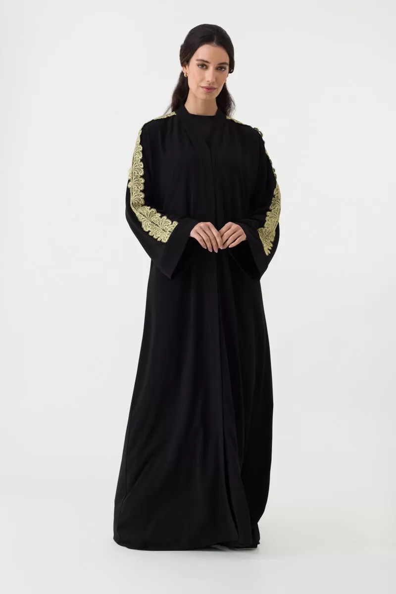 Black and Gold Abaya