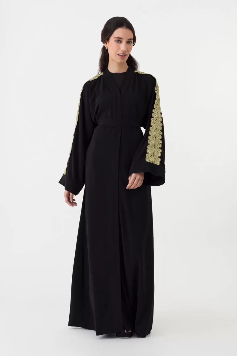 Black and Gold Abaya