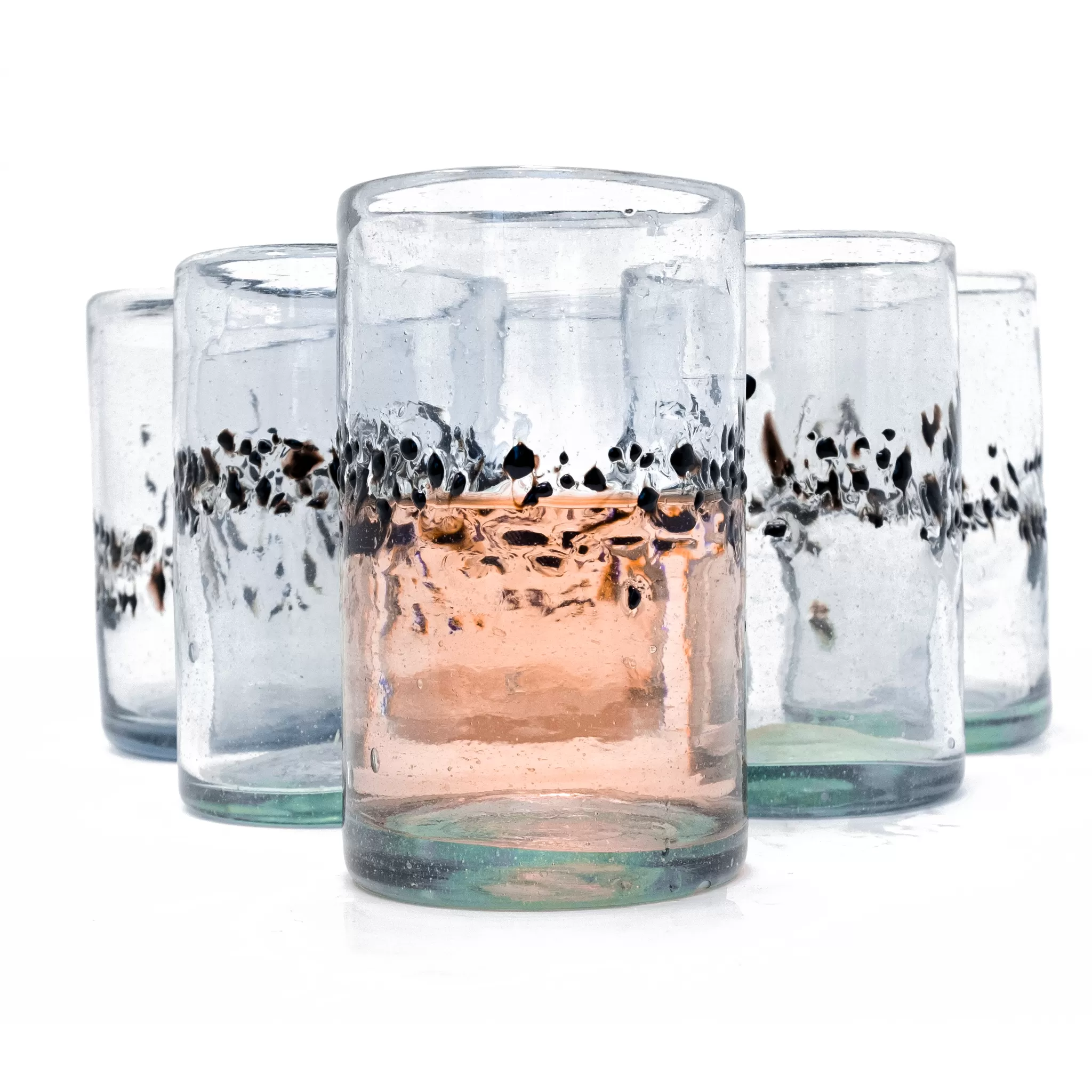 Black Pebble Handcrafted Original Tumbler - 16 oz - Set of 6