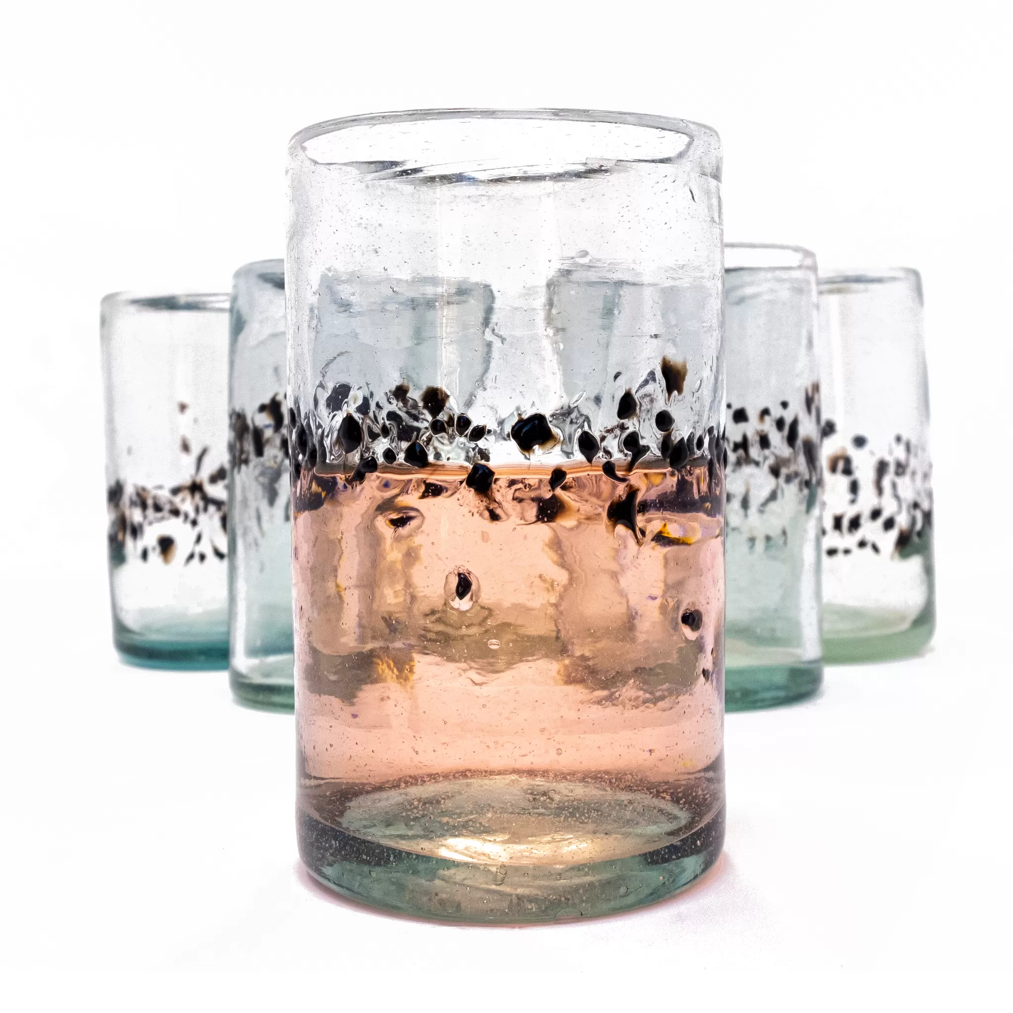 Black Pebble Handcrafted Original Tumbler - 16 oz - Set of 6