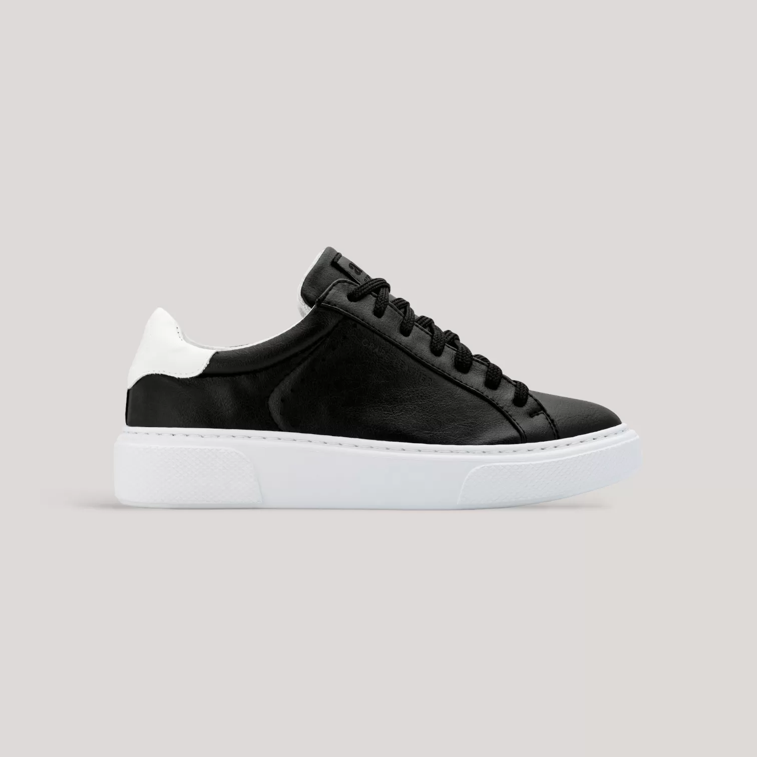 Bliss Sneakers | Black Grape Leather | White