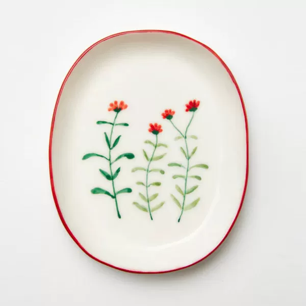 Blossom Dish - Red