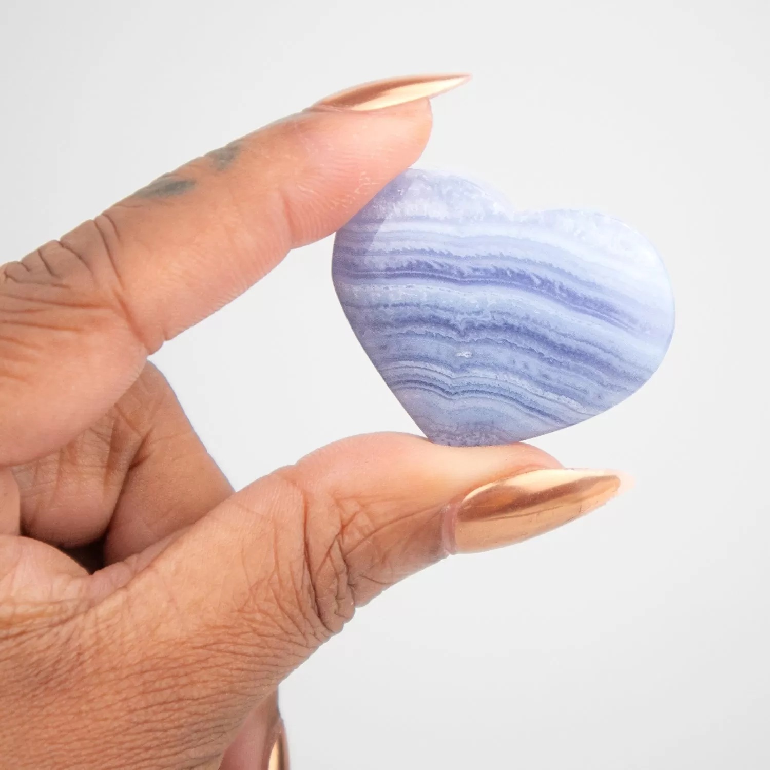 Blue Lace Agate Heart