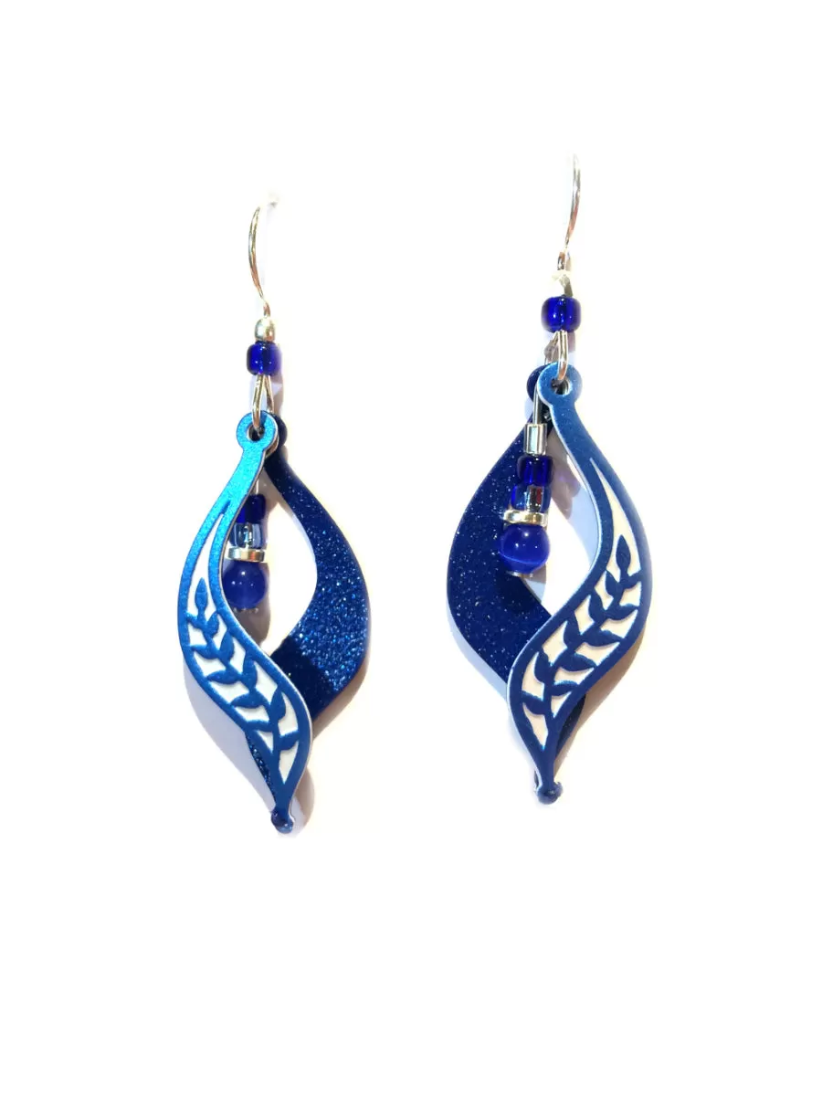 Blue Vine Dangles by Adajio