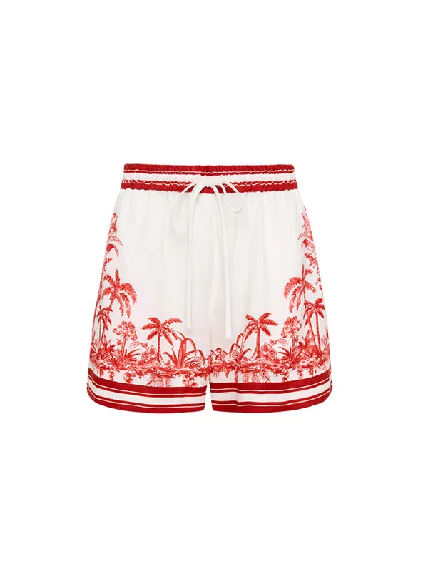 Blythe Drawstring Short in Coconut