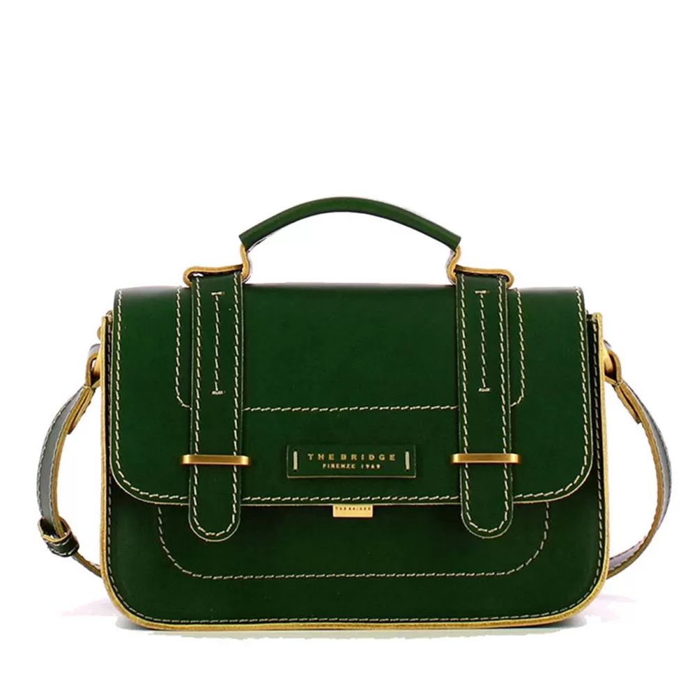 Borsa Donna a Mano THE BRIDGE linea Ester in Pelle Verde Smeraldo