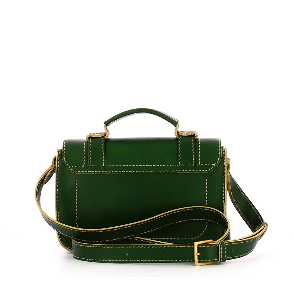 Borsa Donna a Mano THE BRIDGE linea Ester in Pelle Verde Smeraldo