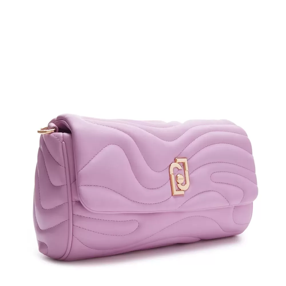 Borsa Donna a Tracolla LIU JO Better Trapuntata Rosa Lavanda con Charm