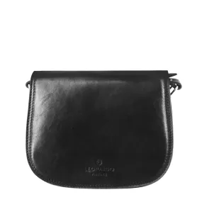 Borsa Essential da donna in pelle liscia colore nero