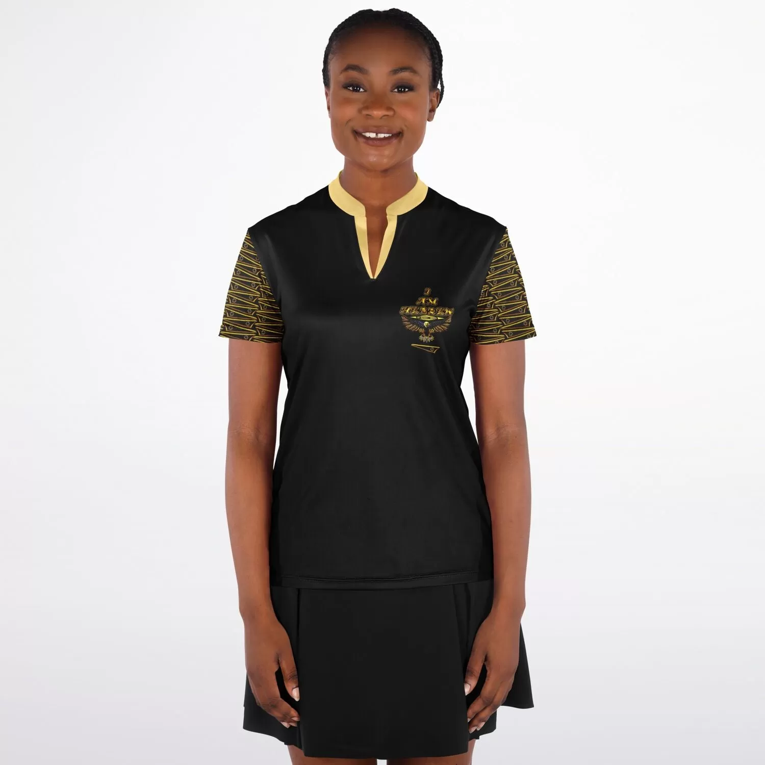 BREWZ Elected Ladies Designer Collarless Polo Shirt