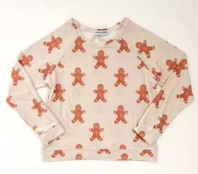 Brokedown Clothing Women's Gingerbread Man Cream  Sweatshirt