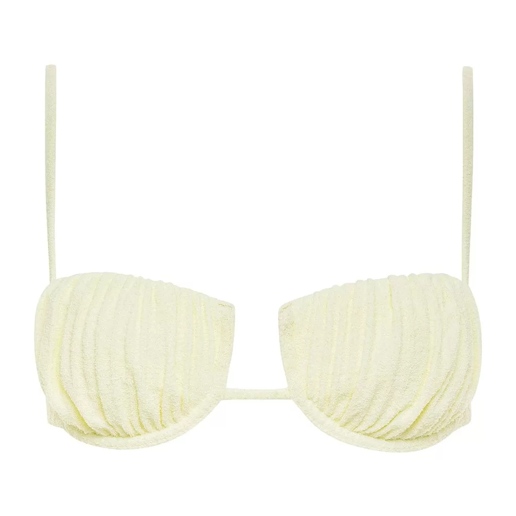 Buttercream Rib Petal Bikini Top