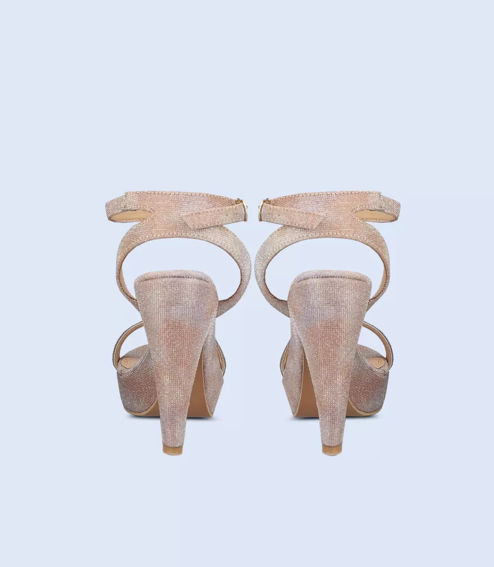 BW8735-PEACH-Women Formal Sandal Heels