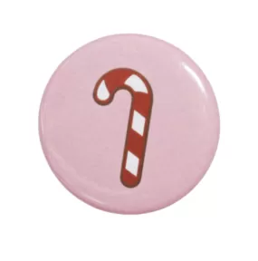 Candy Cane | Holiday Button (SALE)