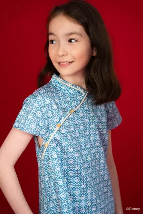 Cheongsam - Blue Mickey Tiles