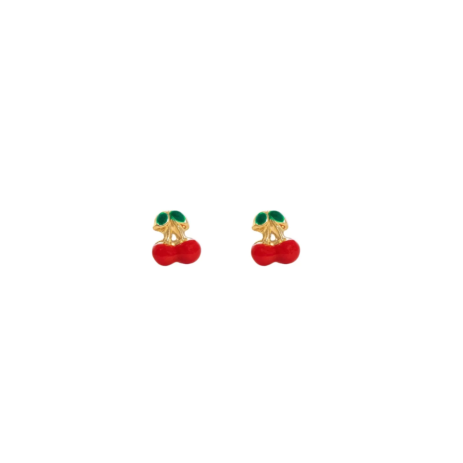 Cherry Studs | 10k Gold