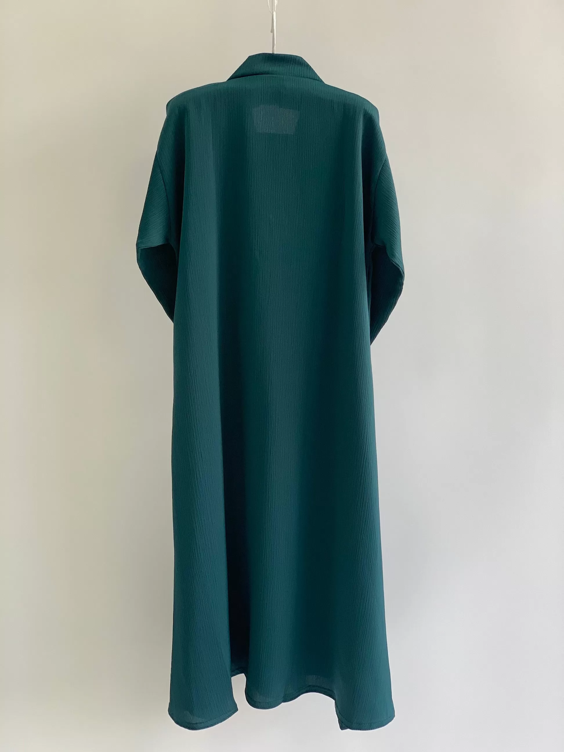 Children Textured Closed abaya- Arabian Green