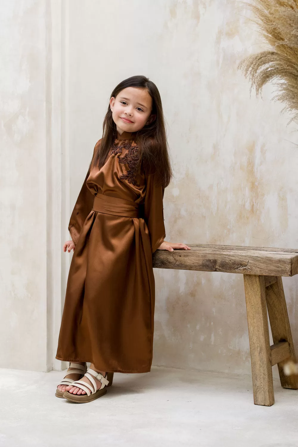 Cinnamon Blooms Kids Abaya