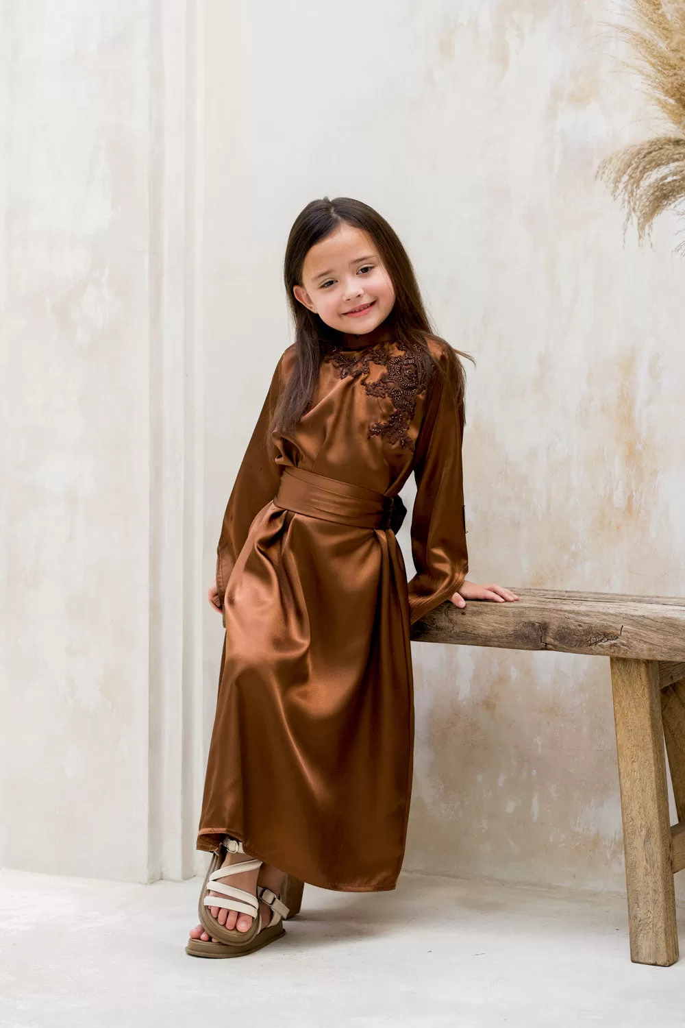 Cinnamon Blooms Kids Abaya