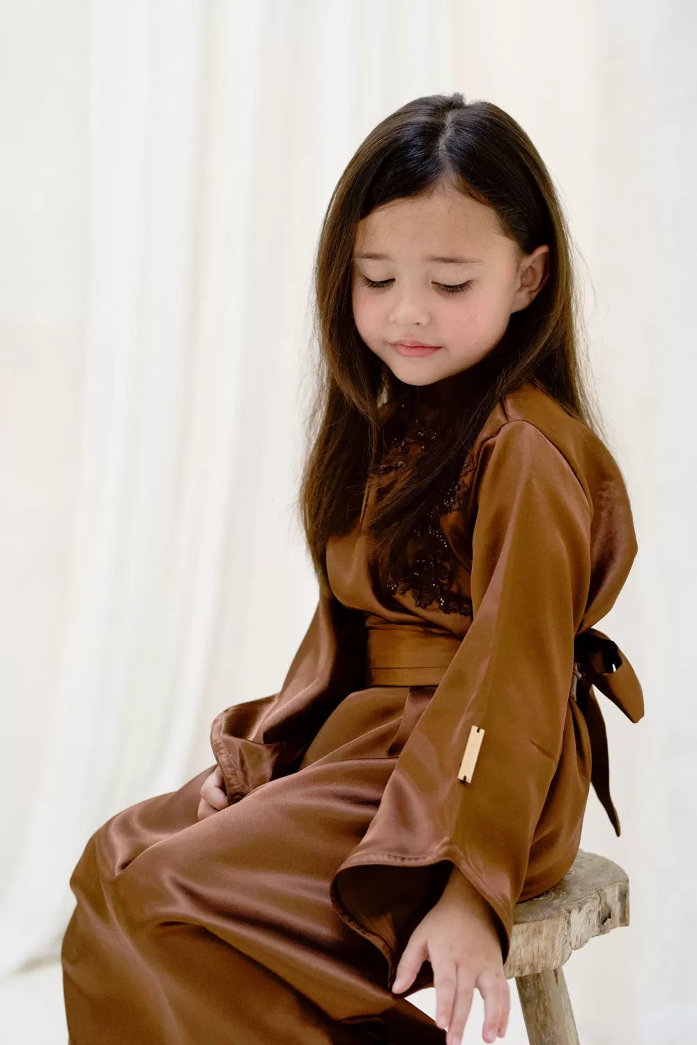 Cinnamon Blooms Kids Abaya