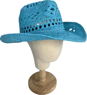 Collusion Wide Boy Cowboy Hat In Bright Blue One Size