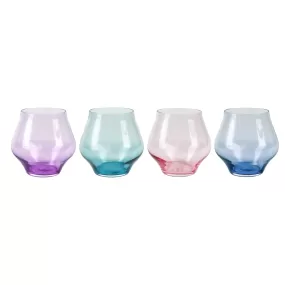 Contessa Assorted Stemless Wine Glasses