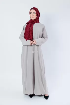 Crushed Polyester Closed Abaya (10 Colours)