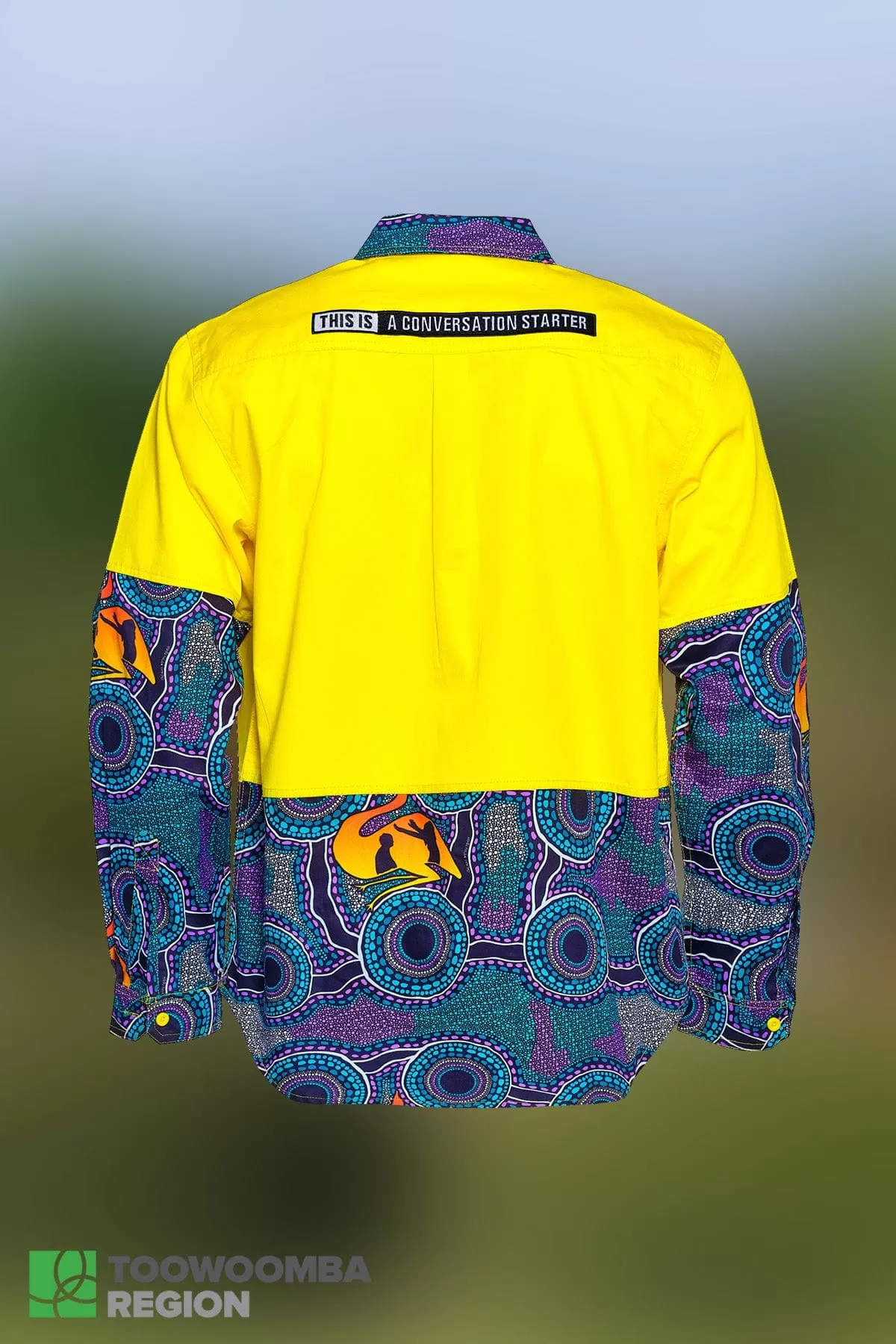 Custom Toowoomba Regional Council Custom Yellow Day Only Hi Vis Work Shirt