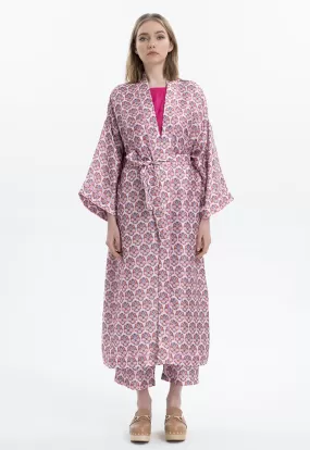 Damask Ethnic Pattern Maxi Abaya