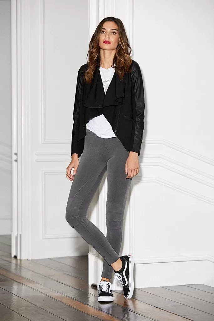 David Lerner Asymmetrical Draped Blazer