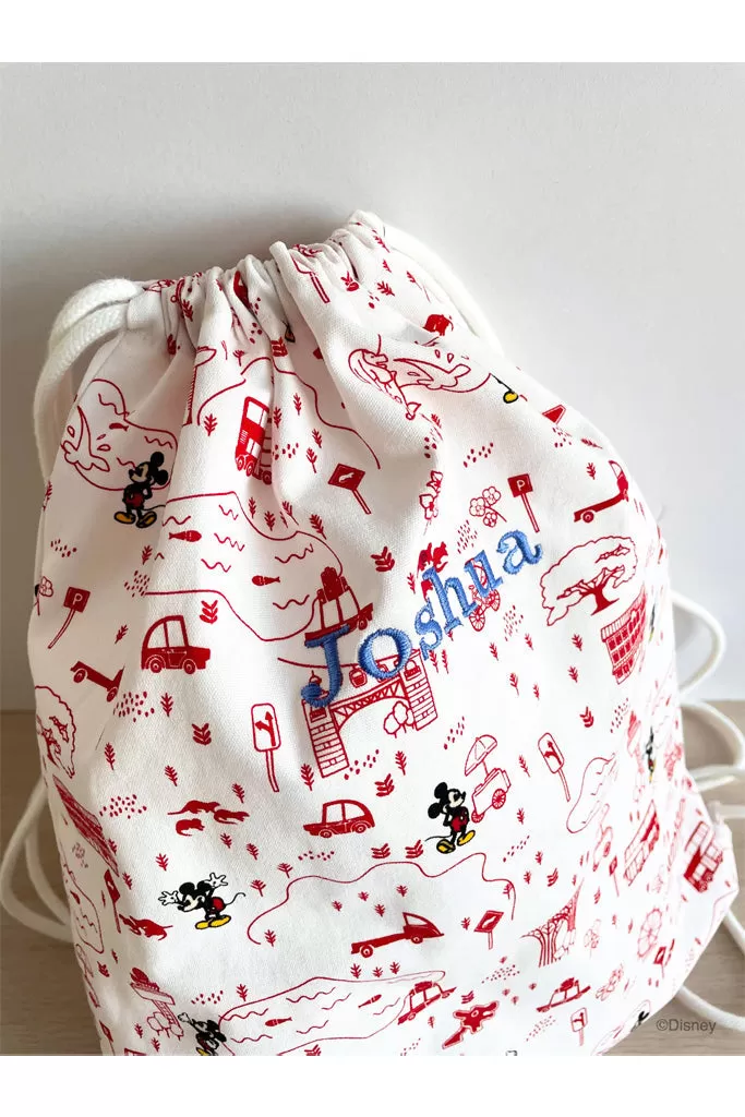 Drawstring Bag - Red Road Trip Mickey