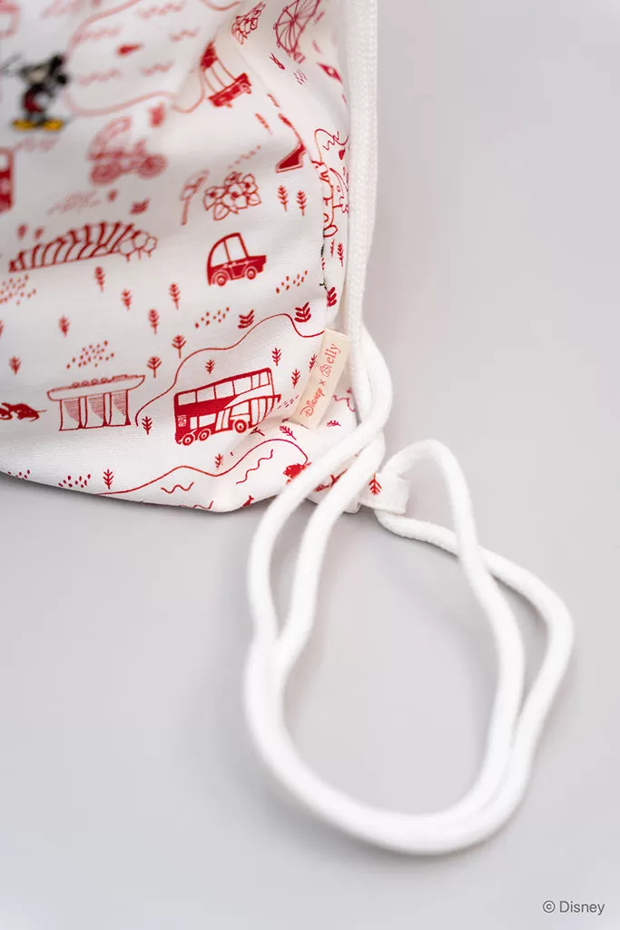 Drawstring Bag - Red Road Trip Mickey