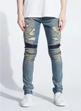 Embellish NYC Sunny Distressed Biker Denim