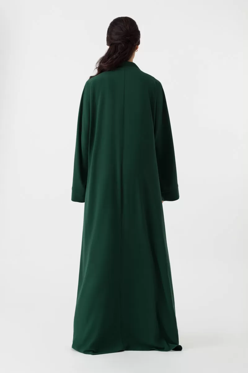 Emerald Green Floral Abaya