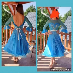 Enchanting Blue Grace Ballroom Dress