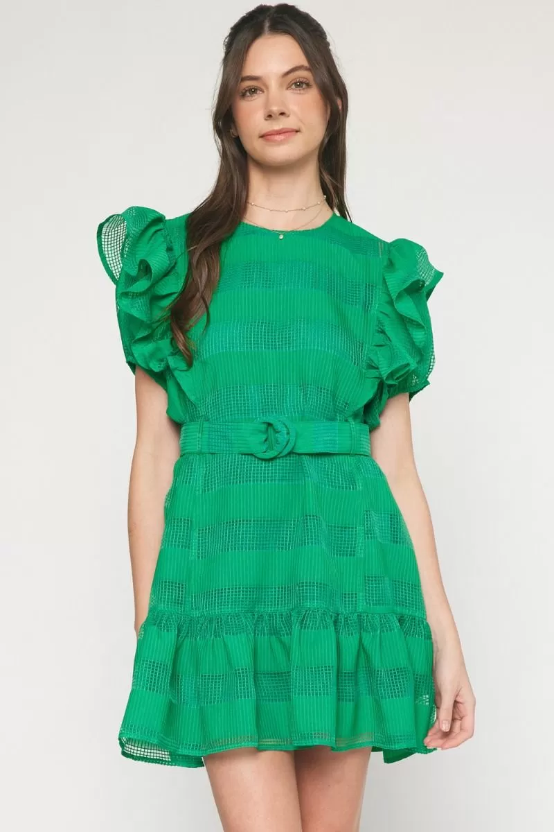 ENTRO DRESS, 20578, GREEN