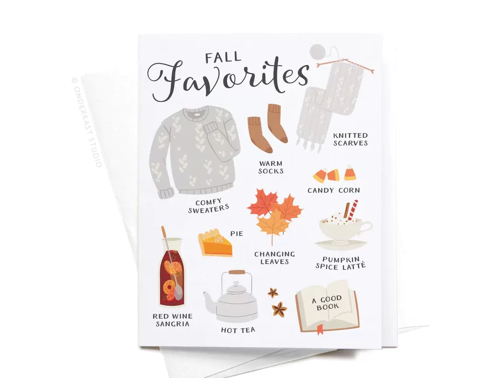 Fall Favorites Greeting Card