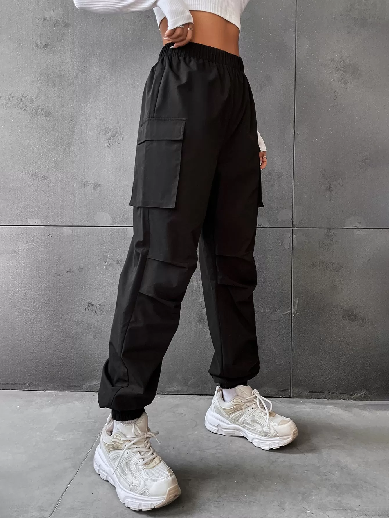 Flap Pocket Side Cargo Pants