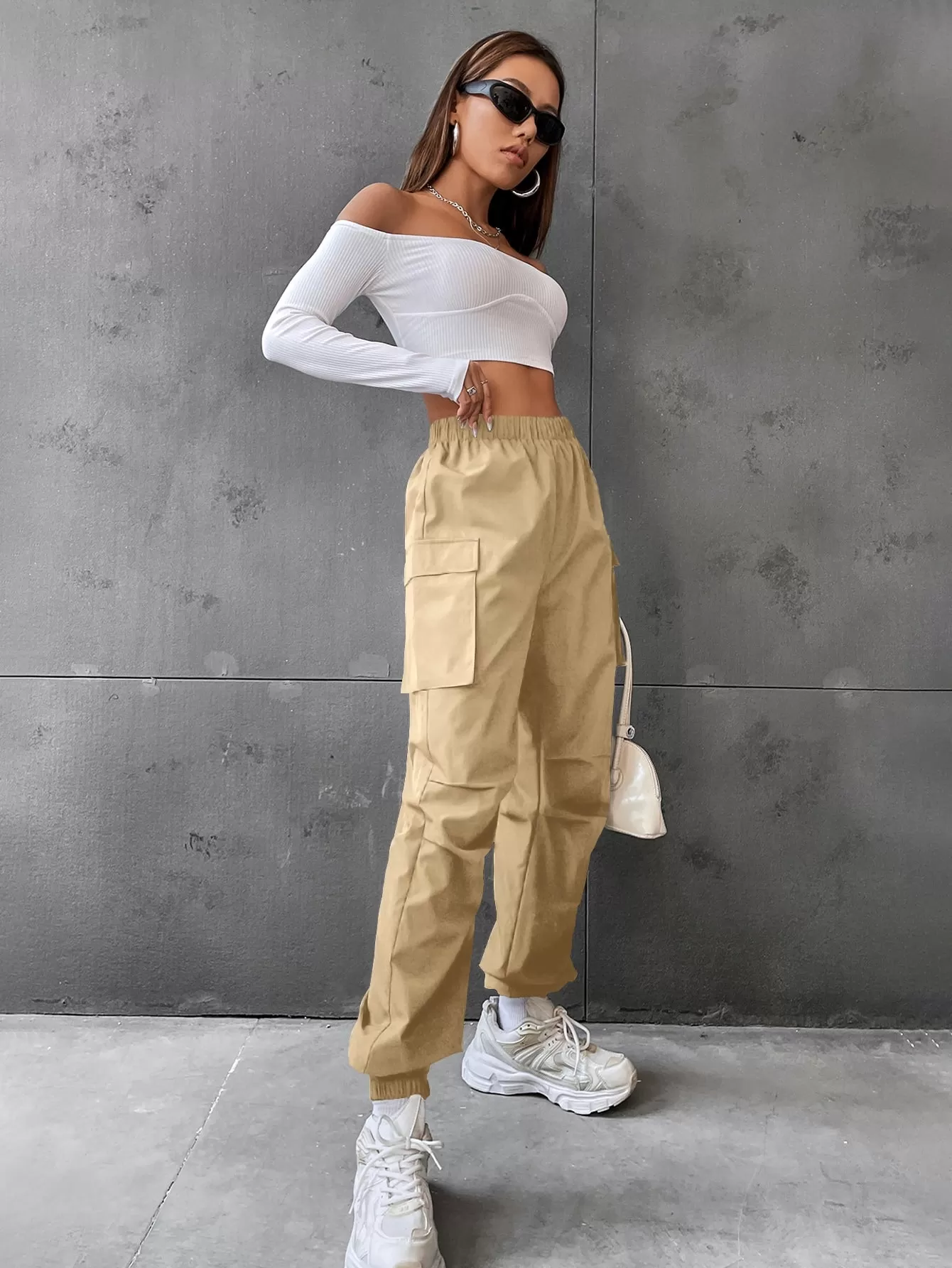 Flap Pocket Side Cargo Pants