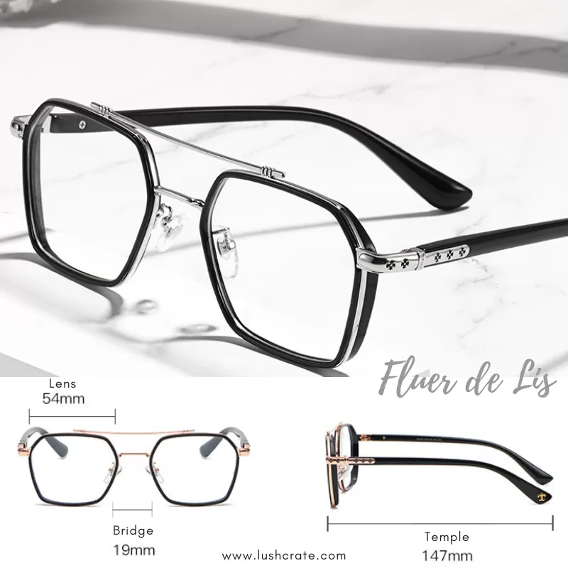 Fleur de Lis Retro Glasses